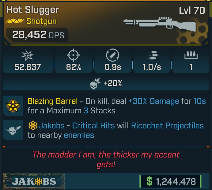 ⭐[GOD ROLL] L70 HOT SLUGGER - SEE IMAGE FOR STATS⭐