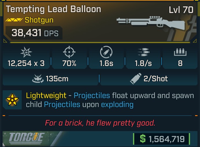 ⭐[GOD ROLL] L70 LEAD BALLOON - SEE IMAGE FOR STATS⭐