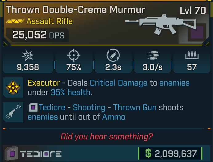 ⭐[GOD ROLL] L70 MURMUR - SEE IMAGE FOR STATS⭐