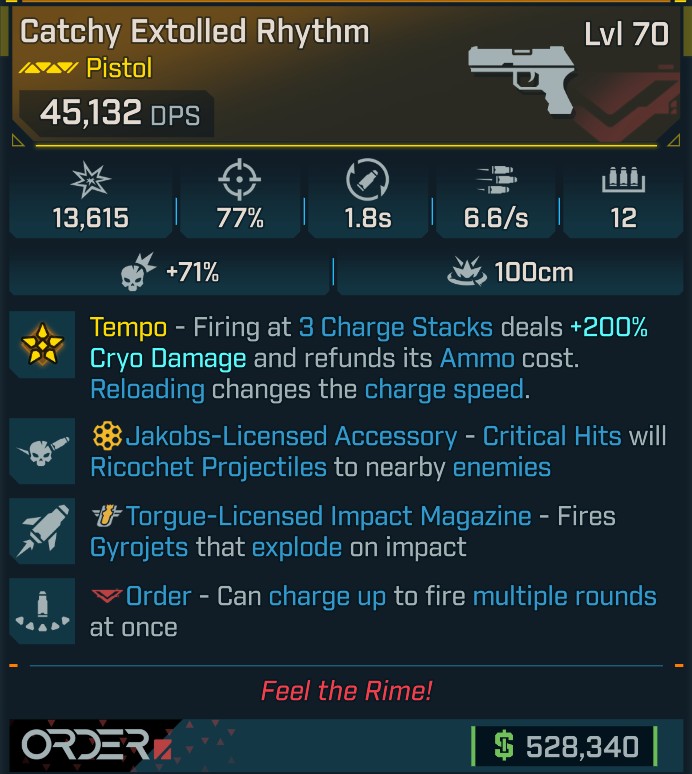 ⭐[GOD ROLL] L70 RHYTHM - SEE IMAGE FOR STATS⭐
