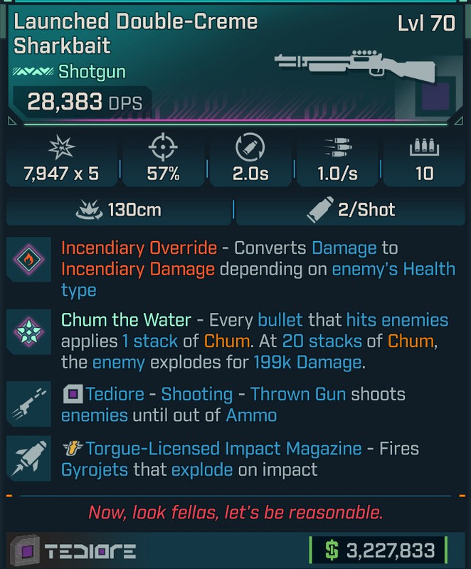 ⭐[GOD ROLL] L70 SHARKBAIT (FIRE CONVERT) - SEE IMAGE FOR STATS⭐
