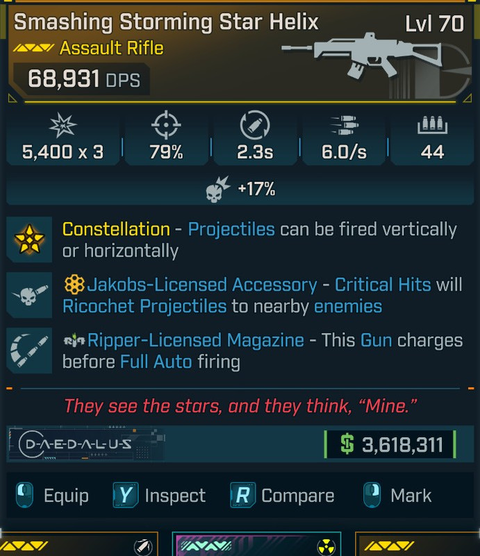 ⭐[GOD ROLL] L70 STAR HELIX - SEE IMAGE FOR STATS⭐