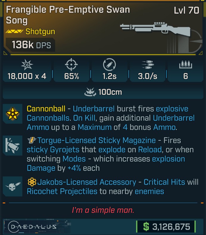 ⭐[GOD ROLL] L70 SWAN SONG - SEE IMAGE FOR STATS⭐