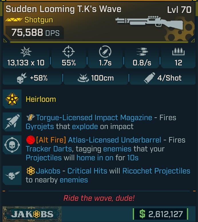 ⭐[GOD ROLL] L70 T.K'S WAVE - SEE IMAGE FOR STATS⭐