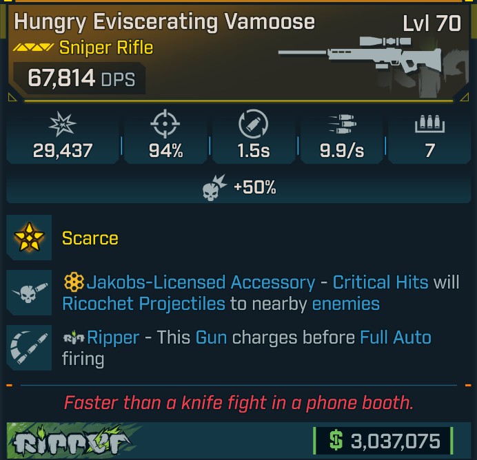 ⭐[GOD ROLL] L70 VAMOOSE - SEE IMAGE FOR STATS⭐