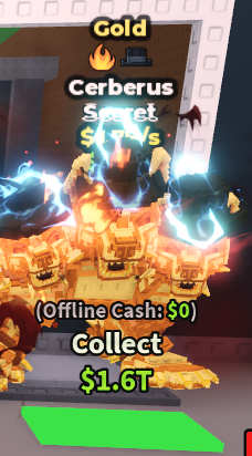 Gold Cerberus 1.7B/s🎃 { 2 TRAITS}.