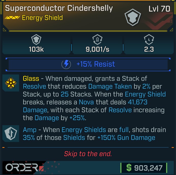 ⭐[META ROLL] L70 CINDERSHELLY (SHOCK) - AMP - SEE IMAGE FOR STATS⭐
