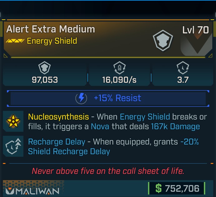 ⭐[META ROLL] L70 EXTRA MEDIUM (SHOCK) - RECHARGE DELAY - SEE IMAGE FOR STATS⭐