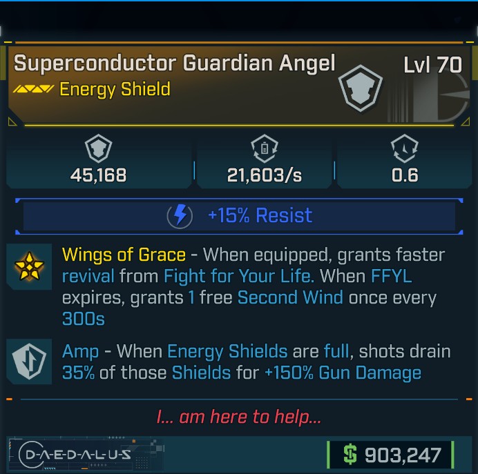 ⭐[META ROLL] L70 GUARDIAN ANGEL (SHOCK) - AMP - SEE IMAGE FOR STATS⭐