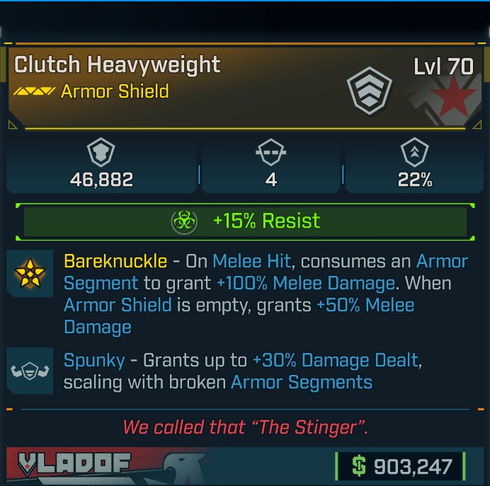 ⭐[META ROLL] L70 HEAVYWEIGHT (CORROSIVE) - SPUNKY - SEE IMAGE FOR STATS⭐