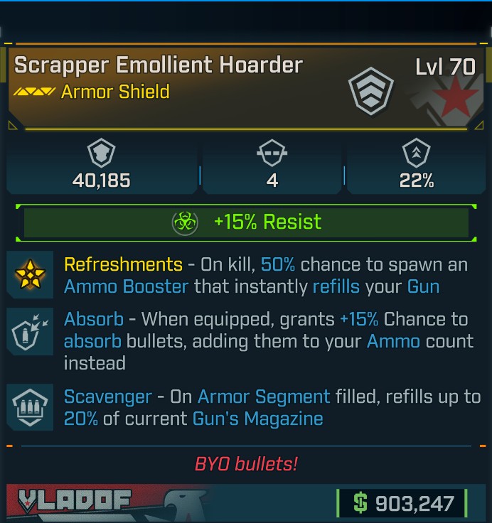 ⭐[META ROLL] L70 HOARDER (CORROSIVE) - ABSORB - SCAVENGER - SEE IMAGE FOR STATS⭐