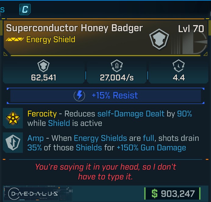 ⭐[META ROLL] L70 HONEY BADGER (SHOCK) - AMP - SEE IMAGE FOR STATS⭐