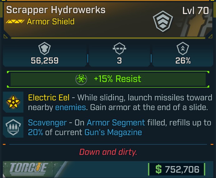 ⭐[META ROLL] L70 HYDROWERKS (CORROSIVE) - SCAVENGER - SEE IMAGE FOR STATS⭐