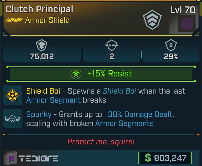 ⭐[META ROLL] L70 PRINCIPAL (CORROSIVE) - SPUNKY - SEE IMAGE FOR STATS⭐