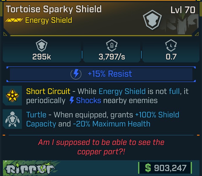 ⭐[META ROLL] L70 SPARKY SHIELD (SHOCK) - TURTLE - SEE IMAGE FOR STATS⭐