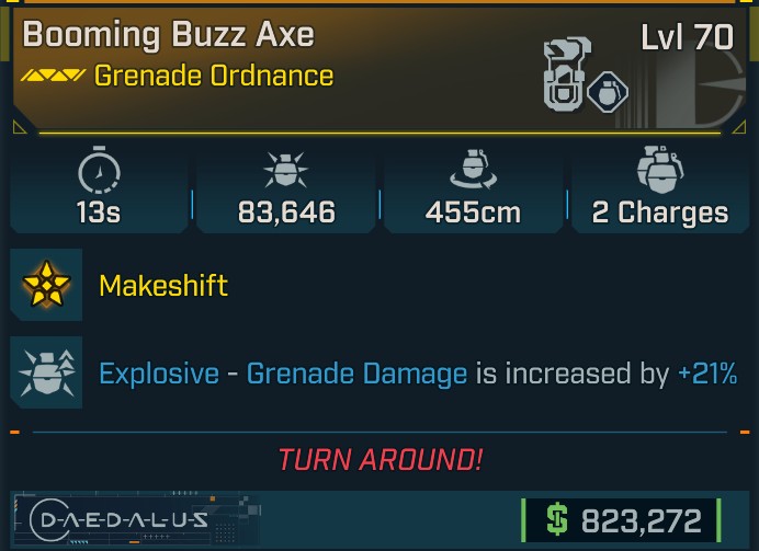 ⭐[META ROLL] L70 BUZZ AXE (EXPLOSIVE) - SEE IMAGE FOR STATS⭐