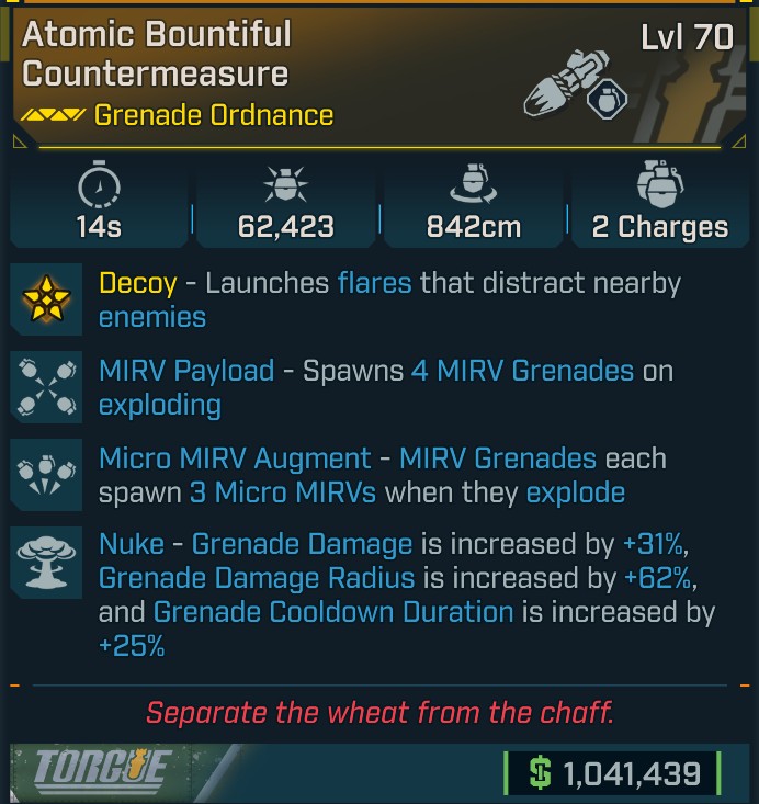 ⭐[META ROLL] L70 COUNTERMEASURE (NUKE) - SEE IMAGE FOR STATS⭐