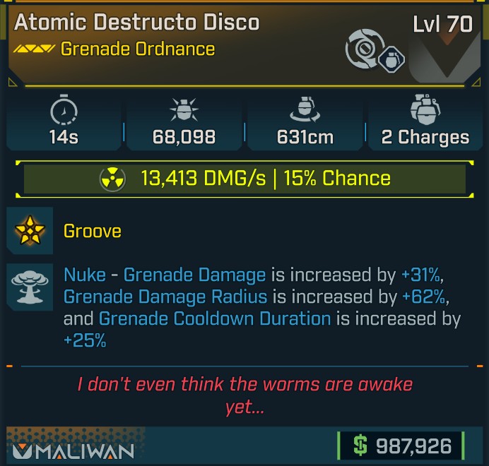 ⭐[META ROLL] L70 DESTRUCTO DISCO (NUKE) - SEE IMAGE FOR STATS⭐