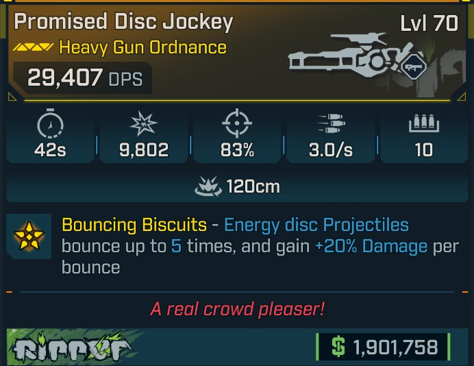 ⭐[META ROLL] L70 DISC JOCKEY - SEE IMAGE FOR STATS⭐