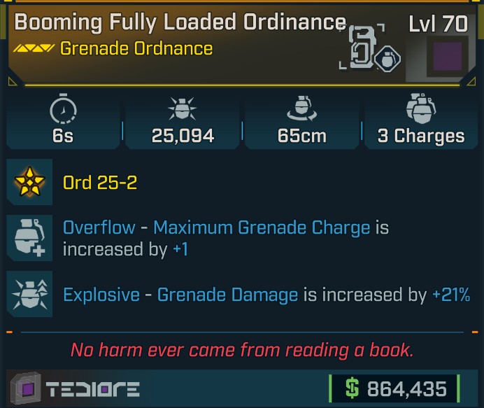 ⭐[META ROLL] L70 ORDINANCE (OVERFLOW) - EXPLOSIVE - SEE IMAGE FOR STATS⭐