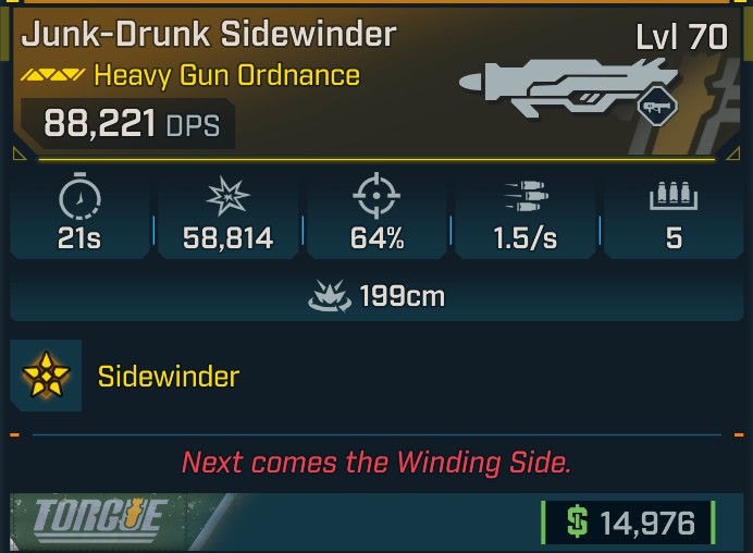 ⭐[META ROLL] L70 SIDEWINDER - SEE IMAGE FOR STATS⭐