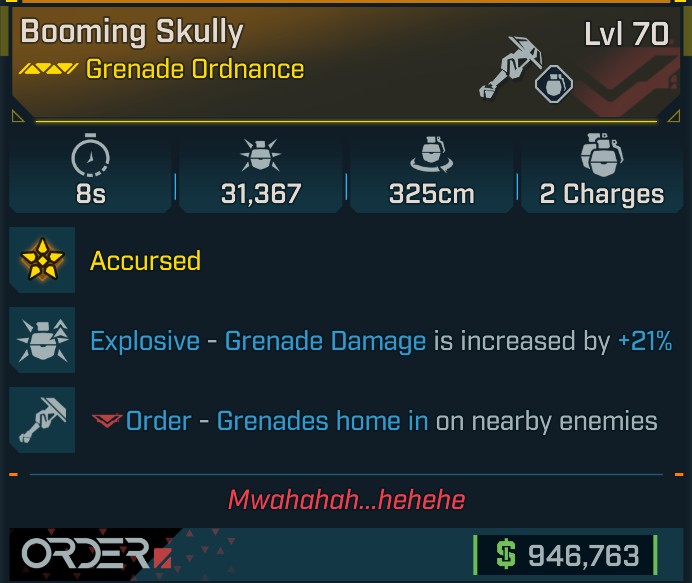 ⭐[META ROLL] L70 SKULLY (EXPLOSIVE) - SEE IMAGE FOR STATS⭐