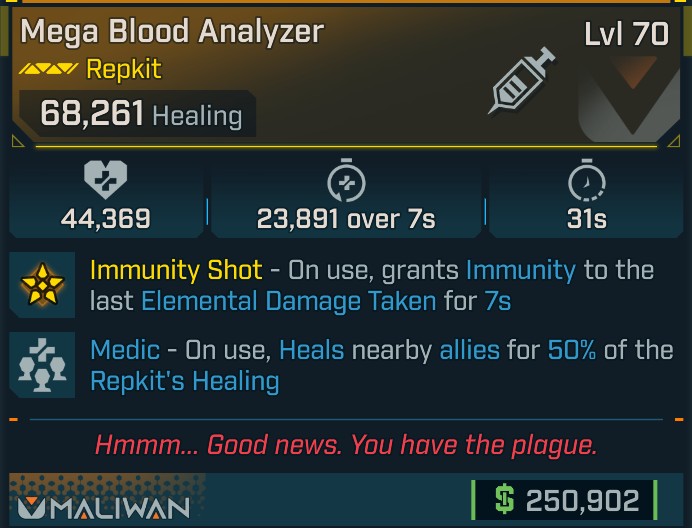 ⭐[META ROLL] L70 BLOOD ANALYZER (MEDIC) - SEE IMAGE FOR STATS⭐