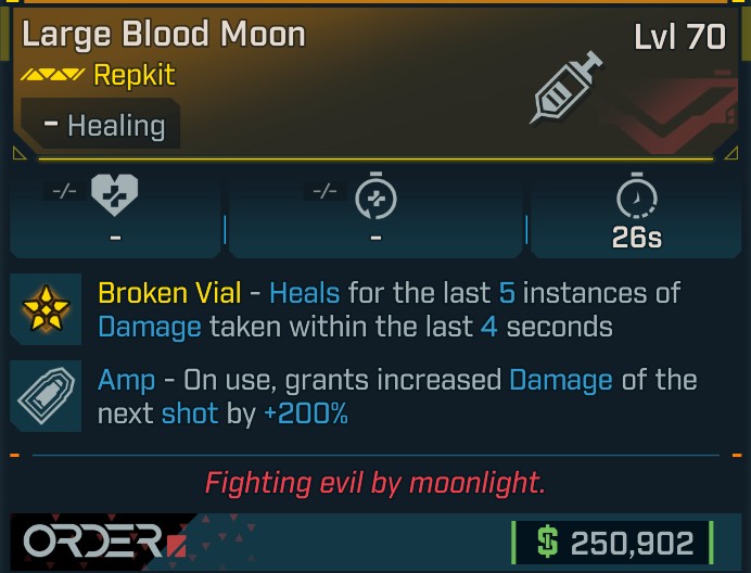 ⭐[META ROLL] L70 BLOOD MOON (AMP) - SEE IMAGE FOR STATS⭐