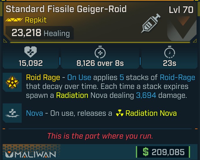 ⭐[META ROLL] L70 GEIGER-ROID (NOVA) - SEE IMAGE FOR STATS⭐