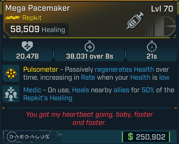⭐[META ROLL] L70 PACEMAKER (MEDIC) - SEE IMAGE FOR STATS⭐