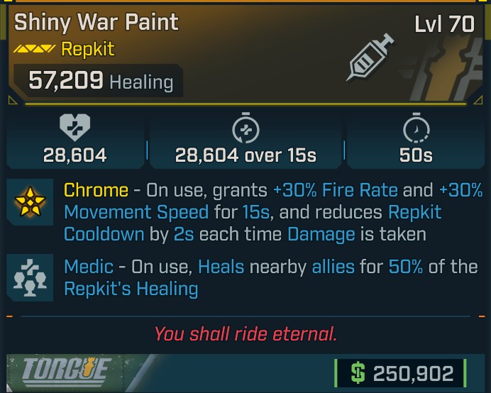 ⭐[META ROLL] L70 SHINY WAR PAINT (FIRE RATE) - SEE IMAGE FOR STATS⭐