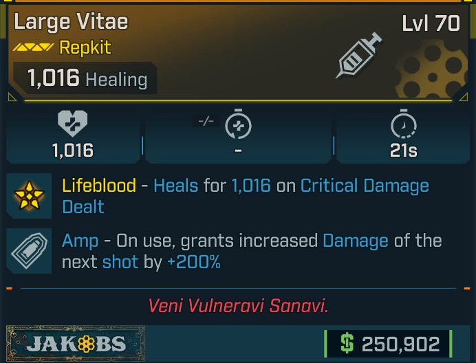 ⭐[META ROLL] L70 VITAE (AMP) - SEE IMAGE FOR STATS⭐