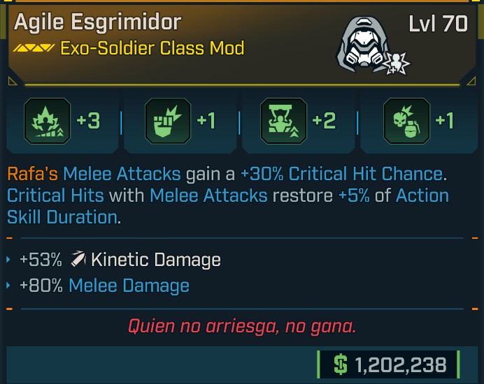 ⭐[META ROLL] L70 ESGRIMIDOR (KINETIC DAMAGE) - SEE IMAGE FOR STATS⭐