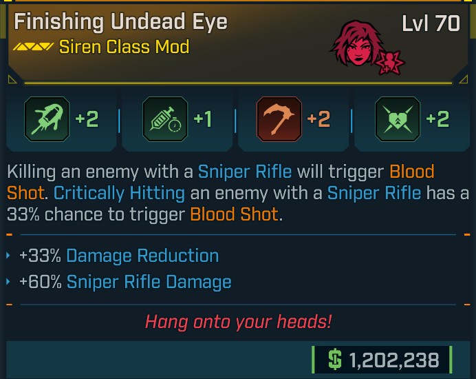 ⭐[META ROLL] L70 UNDEAD EYE (DAMAGE REDUCTION) - SEE IMAGE FOR STATS⭐