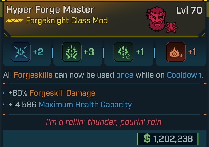 ⭐[META ROLL] L70 FORGE MASTER (FORGESKILL DAMAGE) - SEE IMAGE FOR STATS⭐