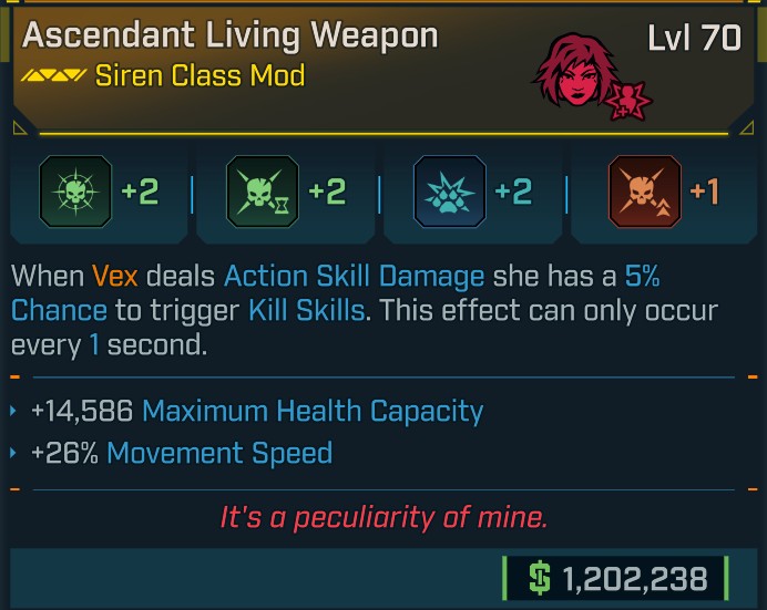 ⭐[META ROLL] L70 LIVING WEAPON (STATUS CHANCE) - SEE IMAGE FOR STATS⭐
