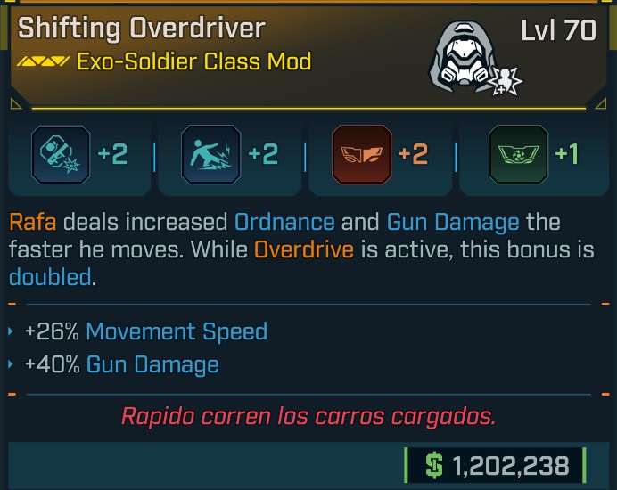 ⭐[META ROLL] L70 OVERDRIVER (GUN DAMAGE) - SEE IMAGE FOR STATS⭐