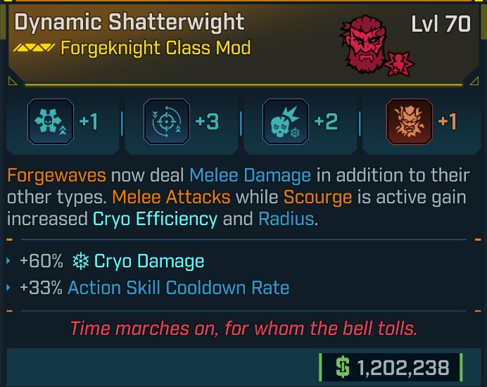 ⭐[META ROLL] L70 SHATTERWIGHT (ACTION SKILL COOLDOWN RATE) - SEE IMAGE FOR STATS⭐