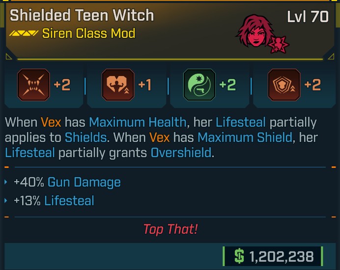 ⭐[META ROLL] L70 TEEN WITCH (GUN DAMAGE) - SEE IMAGE FOR STATS⭐