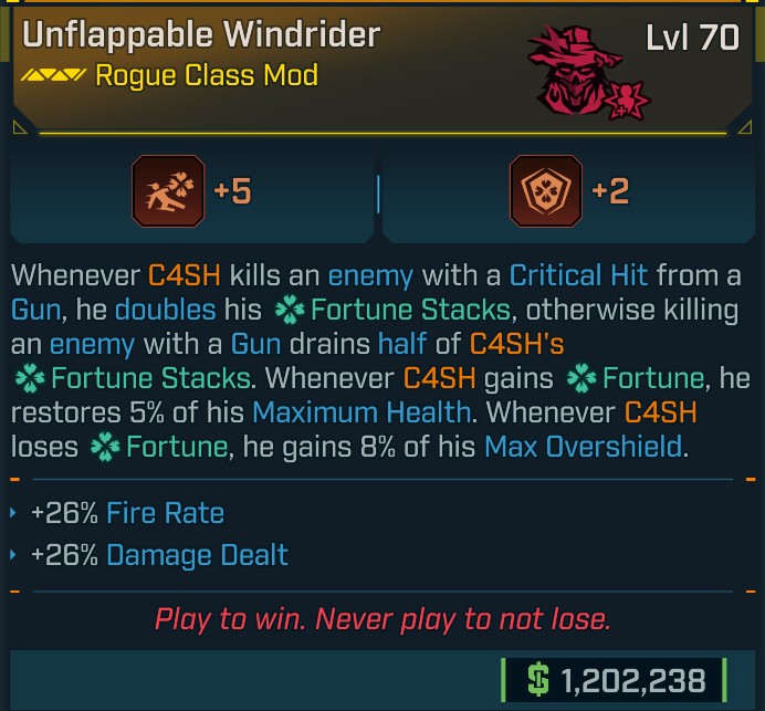 ⭐[META ROLL] L70 WINDRIDER (FIRE RATE) - SEE IMAGE FOR STATS⭐