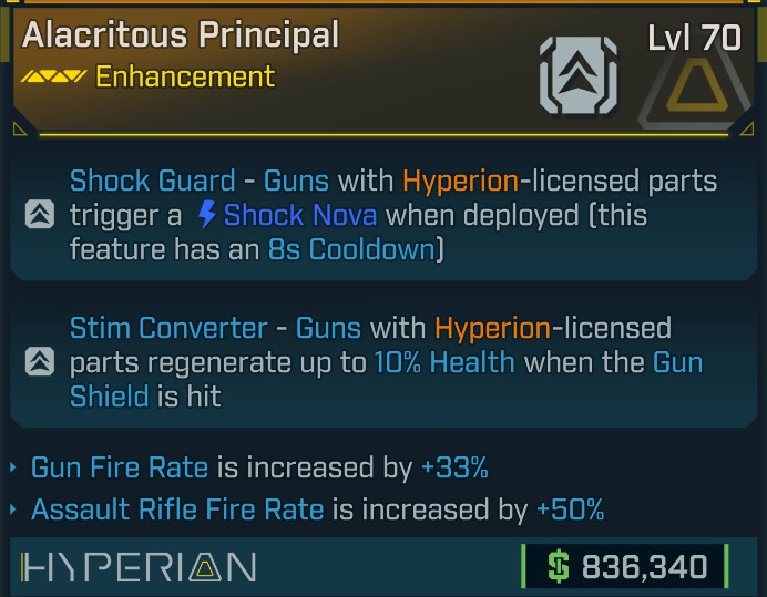 ⭐[META ROLL] L70 PRINCIPAL (GUN FIRE RATE+AR FIRE RATE) - SEE IMAGE FOR STATS⭐