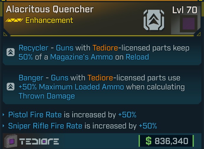 ⭐[META ROLL] L70 QUENCHER (PISTOL FIRE RATE+SNIPER FIRE RATE) - SEE IMAGE FOR STATS⭐