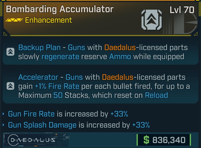 ⭐[META ROLL] L70 ACCUMULATOR (GUN FIRE RATE+GUN SPLASH DAMAGE) - SEE IMAGE FOR STATS⭐