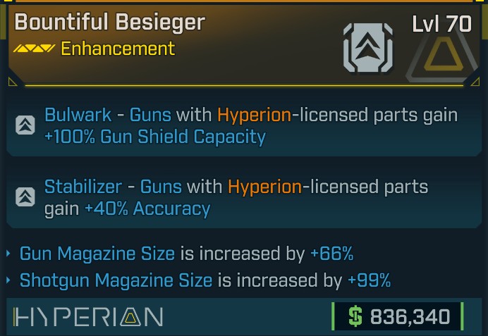 ⭐[META ROLL] L70 BESIEGER (GUN MAG SIZE+SHOTGUN MAG SIZE) - SEE IMAGE FOR STATS⭐