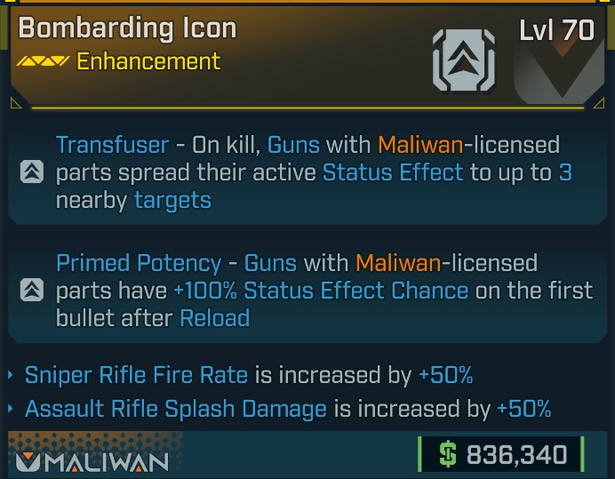 ⭐[META ROLL] L70 ICON (SNIPER FIRE RATE+AR SPLASH DAMAGE) - SEE IMAGE FOR STATS⭐