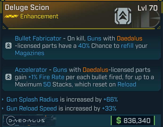 ⭐[META ROLL] L70 SCION (GUN SPLASH RADIUS+GUN RELOAD SPEED) - SEE IMAGE FOR STATS⭐