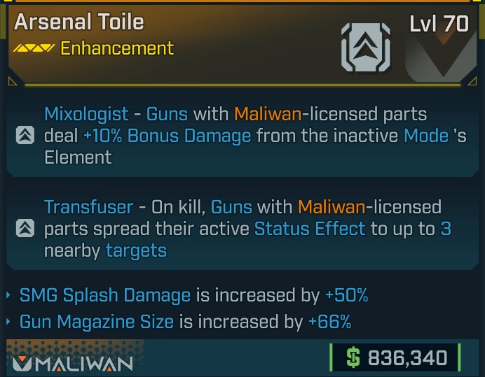 ⭐[META ROLL] L70 TOILE (SMG SPLASH DAMAGE+GUN MAG SIZE) - SEE IMAGE FOR STATS⭐