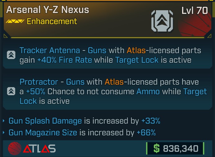 ⭐[META ROLL] L70 Y-Z NEXUS (GUN SPLASH DAMAGE+GUN MAG SIZE) - SEE IMAGE FOR STATS⭐