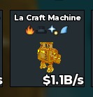 BS9307 Gold La Craft Machine 1.1B/s | 4 Clean Traits Rare Cool New Brainrot | Cheap And fast Delivery