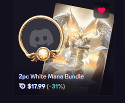 White mana | Bundle | 17.99$